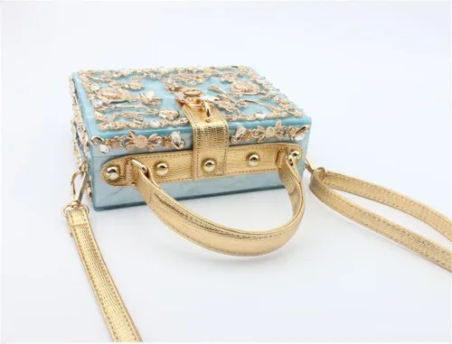 Miniatura 5 de Tngan Bolso cuadrado acrílico de la caja del embrague de la noche de las mujeres con el bolso del hombro del bolso del bolso