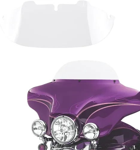 Miniatura 13 de Parabrisas negro de 4.5" para motocicleta, compatible con Harley Davidson Touring Street Glide Electra Glide FLHT FLHTCU Ultra Classic Glide FLHX