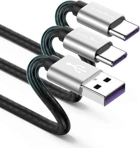 Miniatura 21 de CyvenSmart - Cargador compatible con Samsung Galaxy S10, S9, S8 Plus (3 A, carga rápida), 3 unidades de cable TPE USB C de 6 pies / 1.82 m., USB A