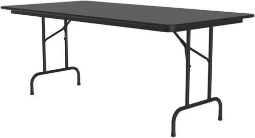 Miniatura 15 de Correll - Mesa plegable de utilidad resistente, parte superior de melamina, fabricada en Estados Unidos, delantal de acero fuerte, 24 x 60 pulgadas