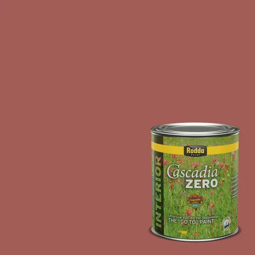 Miniatura 105 de Rodda Paint CASCADIA ZERO - Pintura plana e imprimación para interiores en uno, cuarto de galón, rosa Mullen