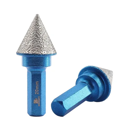 Miniatura 8 de Brocas biseladoras de diamantes, brocas avellanadas de diamante, 4/5 pulgadas (0.787 in), ampliación, pulido, agujeros exsit para azulejos