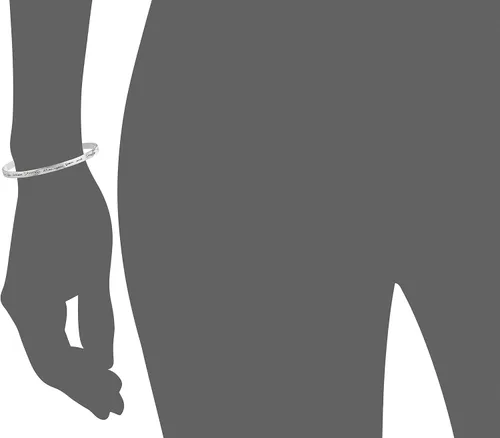 Miniatura 2 de Tienda Collection Sterling Silver Sentiment Cuff Bracelet