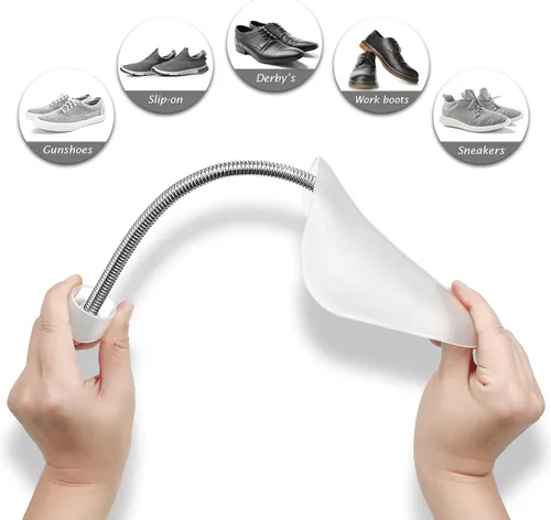 Miniatura 3 de 20 Pairs Spring Shoe Tree Shoe Stretcher Shoe Shape Plastic 33 cm 13 Inches Shoe Trees Sneaker Support for Men US 5-13