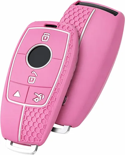 Miniatura 12 de ELOHEI Funda para llavero de Mercedes Benz, funda suave de alta calidad de protección completa de 360 grados, accesorios para Mercedes Benz E, S, C