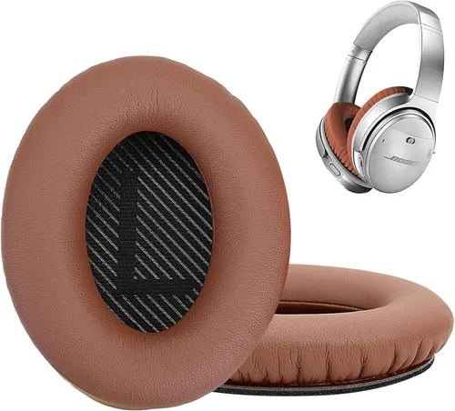 Miniatura 33 de Almohadillas para los oídos para Bose QuietComfort 45 QC45 QC35 ii QC35, cojines de cuero de piel de cordero para auriculares profesionales, QC45