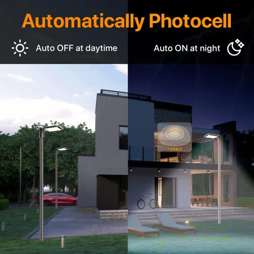 Miniatura 5 de Luces de estacionamiento de 200 W, paquete de 2 unidades, 30000 lm (150 LM/W) del atardecer al amanecer LED para exteriores, caja de zapatos, ajuste