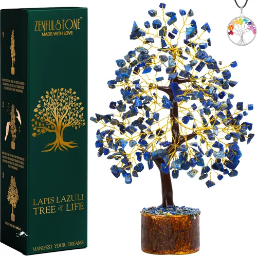 Miniatura 15 de Árbol de cristal de 7 chakras, árbol curativo de piedras preciosas para energía positiva, decoración de árbol de cristal para oficina en casa, árbol