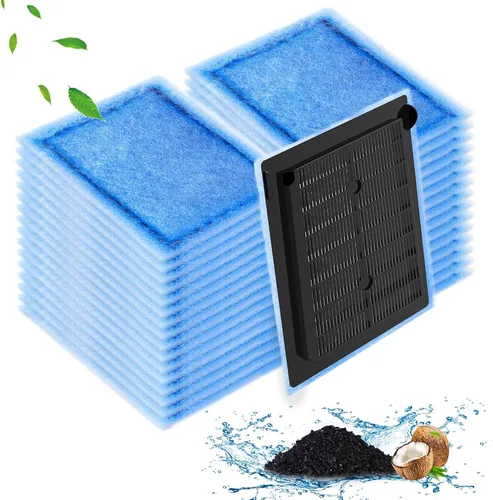 Miniatura 16 de Umlecoa Paquete de 8/16/32 cartuchos de filtro tamaño A compatibles con filtros MarineLand Penguin Power Filters 75 y 100 – Cartuchos de filtro