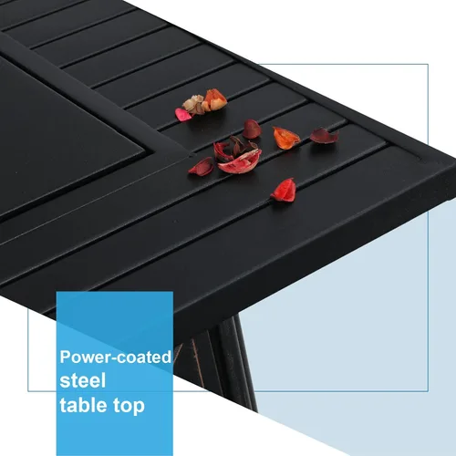 Miniatura 2 de Mesa cuadrada para fogata de gas de 50,000 BTU para exteriores, para patio, jardín, campamento, calefacción al aire libre con vidrio azul