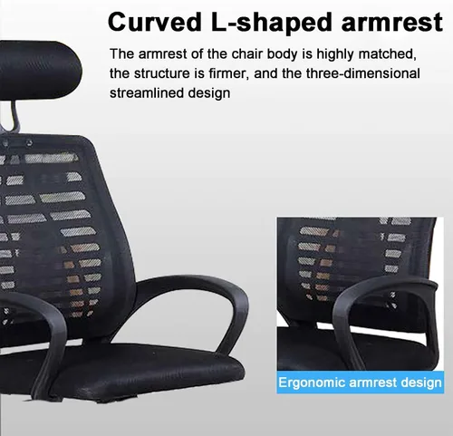 Miniatura 4 de Gaming Chair Ergonomic Computer Chair with Headrest and Lumbar Support, Ergonomic Mesh Desk Chair PC Game Chair for Home Office Study Bedroom Pink