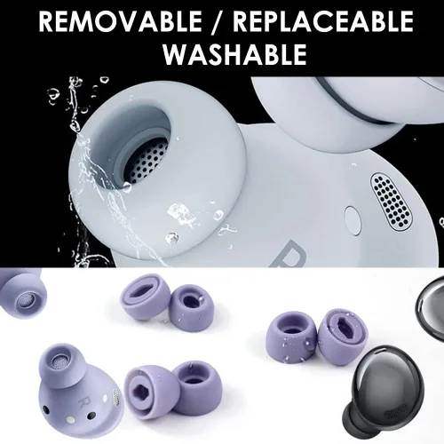 Miniatura 2 de 12 almohadillas de repuesto para los oídos Galaxy Buds Pro, 3 tamaños S/M/L de silicona para auriculares, compatibles con Samsung Galaxy Buds Pro