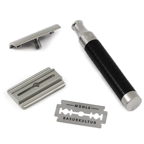 Miniatura 2 de MÜHLE Rocca - Maquinilla de afeitar de acero inoxidable para corteza de abedul