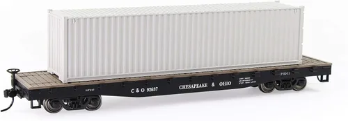 Miniatura 2 de 3pcs HO Escala sin decorar 40 ' (pies) Contenedores de envío 1:87 Contenedor lateral acanalado blanco C8740W