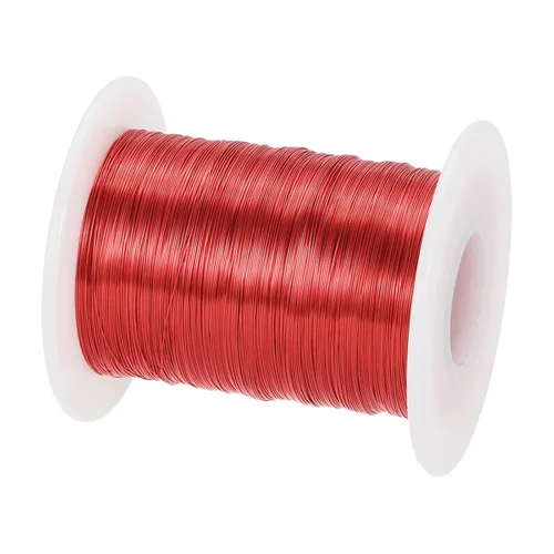 Miniatura 46 de MECCANIXITY - Alambre magnético de calibre 46 AWG - 0.04mm Hilo de cobre esmaltado - Bobina de alambre magnético de 14669 pies (4471m) - 50g Grado F