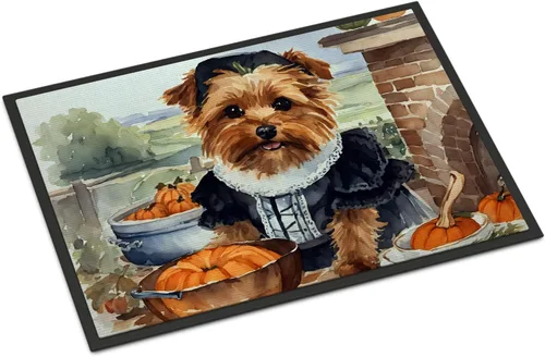 Miniatura 63 de Caroline's Treasures DAC1720MAT Affenpinscher - Tapete de otoño para cocina, con calabazas, 18 x 27 pulgadas, tapete para puerta delantera