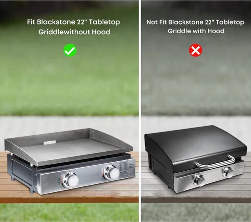 Miniatura 4 de Cubierta para parrilla Stanbroil Compatible con parrilla de mesa Blackstone de 22"/17" sin capucha, poliéster 600D, cubierta de parrilla de repuesto