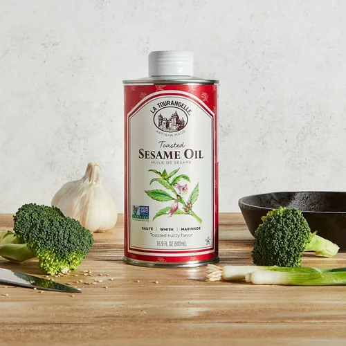 Miniatura 8 de La Tourangelle, Aceite de sésamo tostado, ideal para cocinar, añadir a fideos, salteado, verduras, vinagretas y adobos, 16.9 onzas líquidas