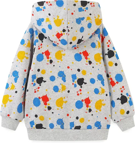 Miniatura 16 de Sudadera con capucha de forro polar de algodón para niños pequeños 2-7T