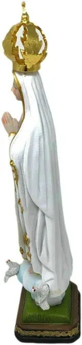 Miniatura 2 de Figura religiosa de la Virgen de Fátima (12 pulgadas/11.8 in), estatua de resina