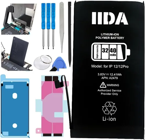 Miniatura 12 de IIDA Kit de reemplazo de batería para iPhone 11 con adhesivo de pantalla mejorado de alta capaicidad 3500 mAh real y capacidad completa 0 ciclos kit