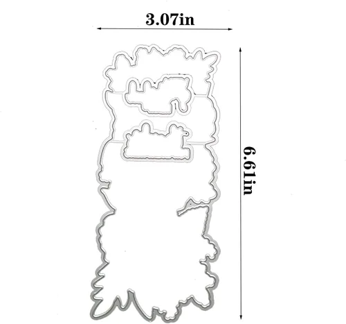 Miniatura 2 de Grateful Flowers - Juego de sellos y troqueles transparentes para hacer tarjetas, plantillas cortadas para álbumes de recortes, álbum de fotos