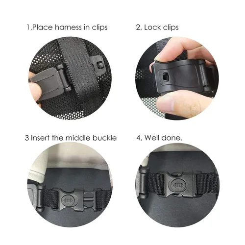 Miniatura 6 de G Ganen Clip de arnés universal para el pecho infantil antideslizante para el pecho del bebé, compatible con asientos, cochecitos, sillas altas