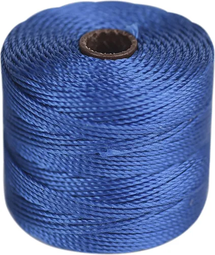 Miniatura 35 de The Beadsmith S-Lon - Cordón de nailon trenzado de 0.020 in para cuerda, color rojo oscuro, TEX210, carrete de 77 yardas