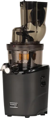 Kuvings Exprimidor lento entero REVO830 Máquina exprimidora de presión fría – Canales de alimentos extra anchos de 3.465 in y 1.890 in – Motor Negro