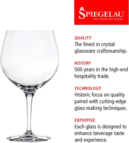 Miniatura 3 de Spiegelau Juego de 4 vasos de ginebra y tónico, vasos de cóctel con globo de cristal para bebidas de ginebra, spritzers y cócteles sin alcohol