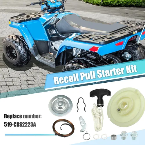 Miniatura 2 de X AUTOHAUX Kit de inicio de cable de retroceso para Polaris Sportsman Trail-Blazer Xpedition Magnum Scrambler Rebuild Recoil Starter Wheel Assembly