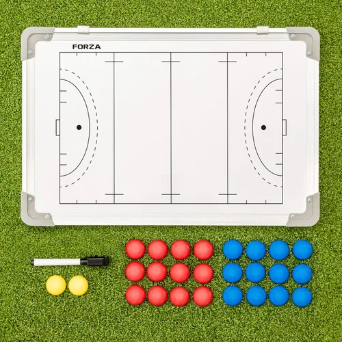 Miniatura 8 de FORZA Pizarra blanca de entrenamiento deportivo de doble cara de 18 x 12 pulgadas 13 opciones deportivas – Marcadores magnéticos, bolígrafo
