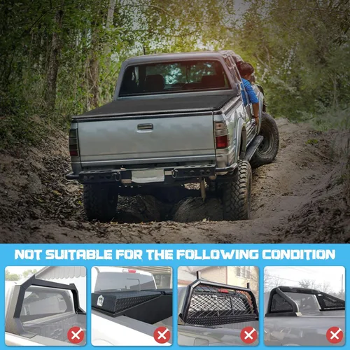Miniatura 7 de Cubierta Tonneau para caja de camioneta compatible con Chevy Colorado y GMC Canyon 2015, 2016, 2017, 2018, 2019, 2020, 2021, 2022, caja de 6.2 pies