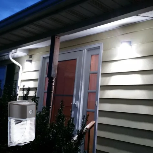 Miniatura 6 de Paquete de luz LED de pared, 26 W (equivalente a 150-250 W), con fotocélula del atardecer al amanecer, 3000 lm, 5000 K, luz blanca de día, luces
