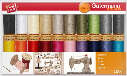 Miniatura 2 de Gutermann - Juego de hilos, multicolor, 100 m
