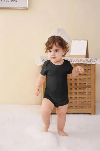 Miniatura 3 de GUISBY Body de rayón de manga corta para bebés de 0 a 24 meses