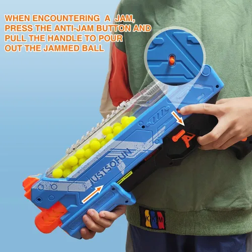 Miniatura 4 de Pistola Blaster con gafas protectoras y 300 rondas de hasta 110 FPS compatible con dardos Nerf Hyper Rounds, fácil de recargar, soporta hasta 50