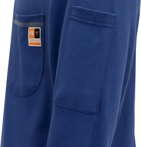Miniatura 51 de KONRECO Camisas FR para hombre resistentes al fuego/ignífugo CAT2 7oz algodón dos tonos y camisa Henley
