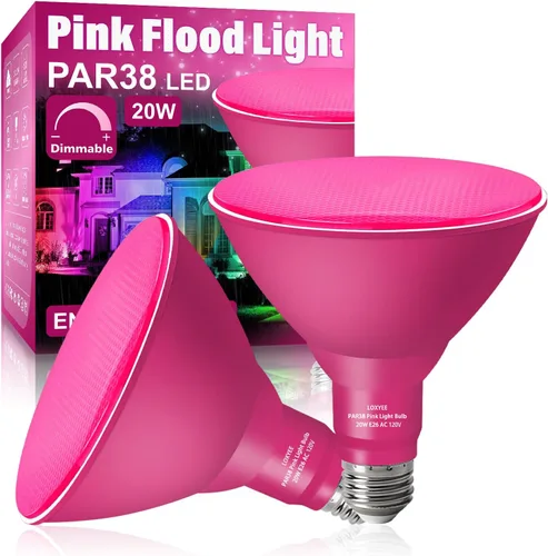 Miniatura 25 de PAR38 Bombillas LED de inundación para exteriores, paquete de 2 unidades, regulables 20 W (equivalente a 200 W) bombillas de inundación de base E26