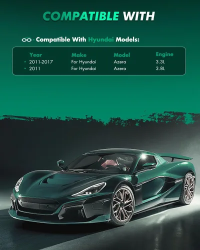Miniatura 4 de SCITOO Rotores de disco sólido traseros de 11.17 pulgadas + pastillas de freno de cerámica de repuesto para Hyundai Azera 2012-2017, para Hyundai