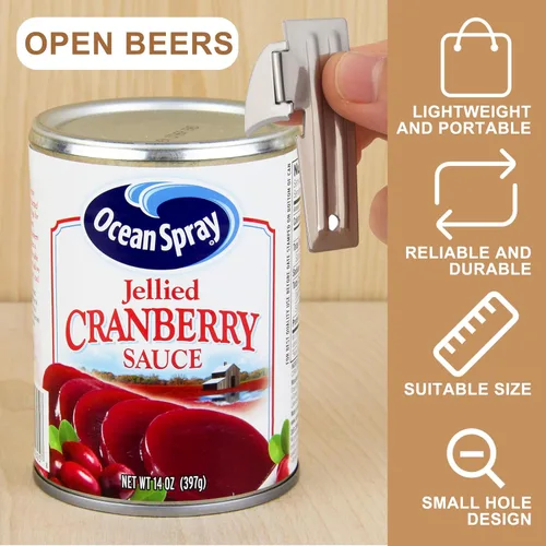 Miniatura 3 de Honeydak Abrelatas militares P-38 y P-51 de acero inoxidable para campamento, portátil, para supervivencia, para viajes, cocina, hombres y mujeres