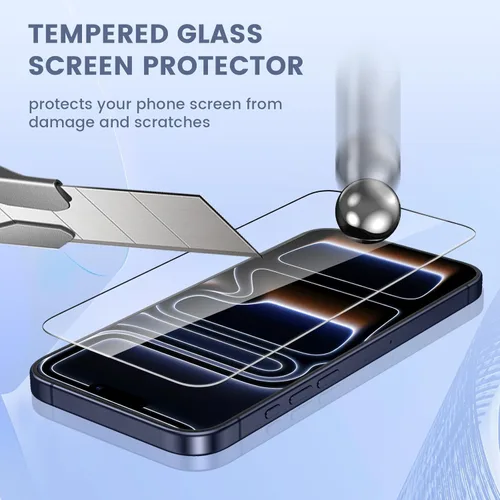 Miniatura 4 de Maxdara Protector de pantalla para iPhone 17 Pro Max (6.9 pulgadas), protector de pantalla trasera para iPhone 17 Pro Max y protector de pantalla