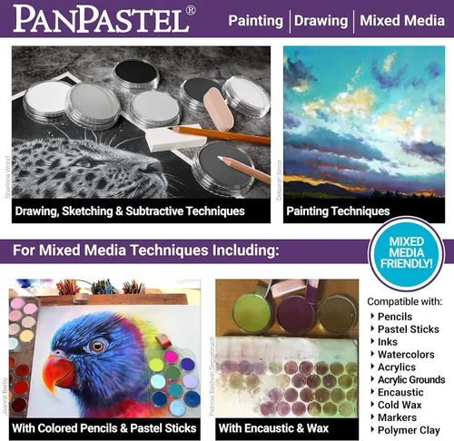 Miniatura 7 de PanPastel Pasteles de artista por GOLDEN, tinte magenta, diámetro de recipiente de 2.44” / 62mm, pasteles de artista profesionales, formato