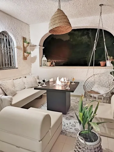 Miniatura 7 de Planika - Mesa cuadrada - Mesa para fogata de gas, calentador de espacio de propano de 35 pulgadas de ancho, mesa de centro para exterior, chimenea