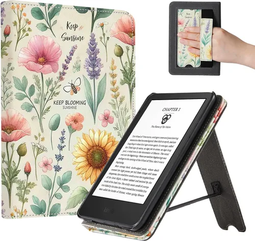 Miniatura 17 de CoBak Case for 6" E-Reader - PU Leather Smart Cover with Auto Sleep/Wake & Hand Strap