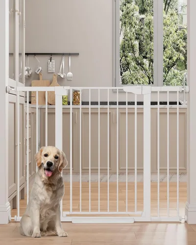 Miniatura 39 de Cumbor Puerta de bebé extra alta de 36 pulgadas para escaleras, puerta para perros de 29.7-40.6 pulgadas de ancho para puertas, puertas de mascotas