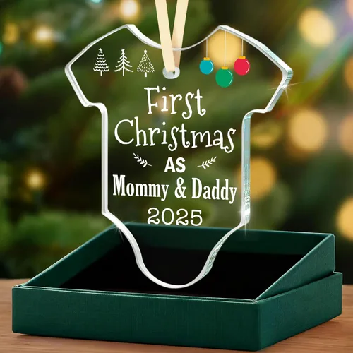Miniatura 19 de Regalos para papá que espera: regalo de revelación de Navidad para nuevos padres, promocionado a papá nuevo papá por primera vez, adorno de Navidad
