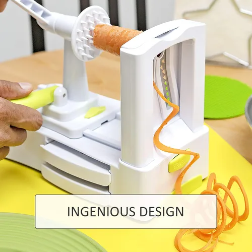Miniatura 6 de Southern Homewares - Cortador de verduras en espiral de 3 cuchillas, calabacín, fabricante de fideos de espagueti para frutas y verduras, diseño