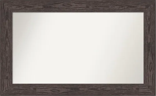 Miniatura 638 de Amanti Art Espejo personalizado, espejo de baño negro puente, espejo de pared o espejo de tocador de baño sobre el fregadero (26 x 26 pulgadas)