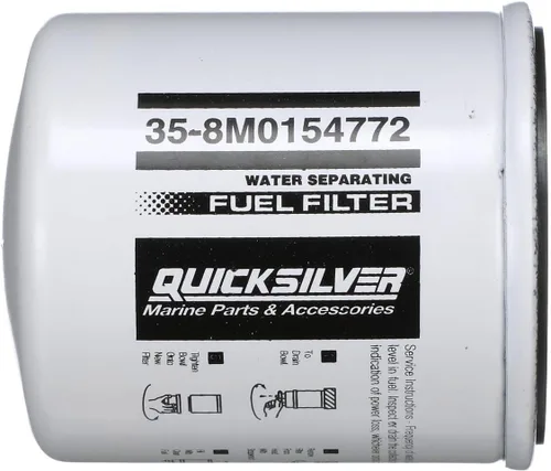 Quicksilver - Filtro de combustible separador de agua para fueraborda Johnson/Evinrude seleccionados - Reemplaza Johnson/Evinrude 5009676, 502906,